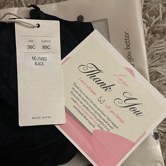 NWT Lacsper Daisy Bra Floral Lace Unlined Full Coverage Underwire size 36C - Picture 6 of 9